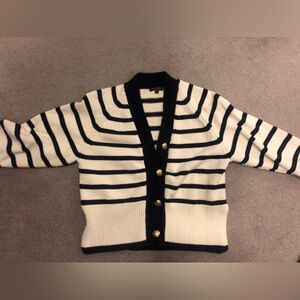 Massimo Dutti strip cardigan
